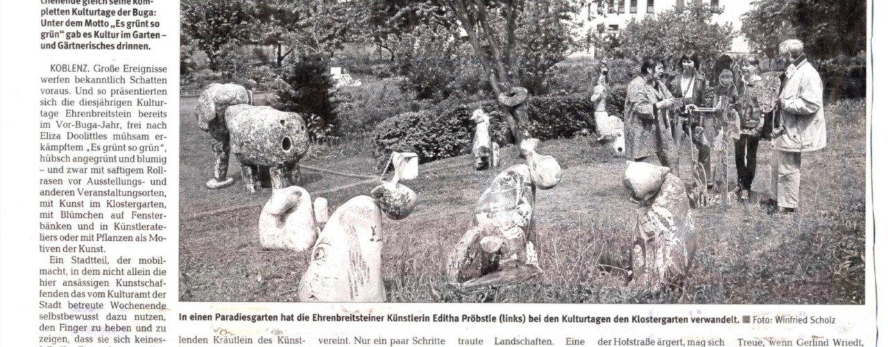 17.05.2010 – Rhein-Zeitung – Kulturtage: Ehrenbreitstein gibt sich grün