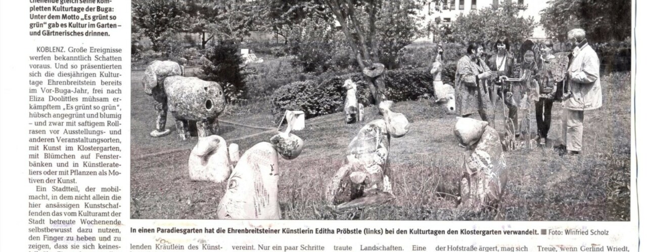 Kulturtage: Ehrenbreitstein gibt sich grün – Rhein-Zeitung 17.05.2010