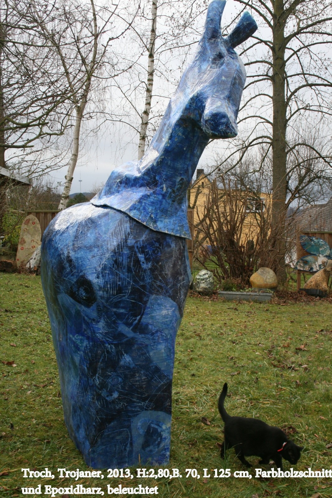 Troch wird von Katze Corey umschwärmt